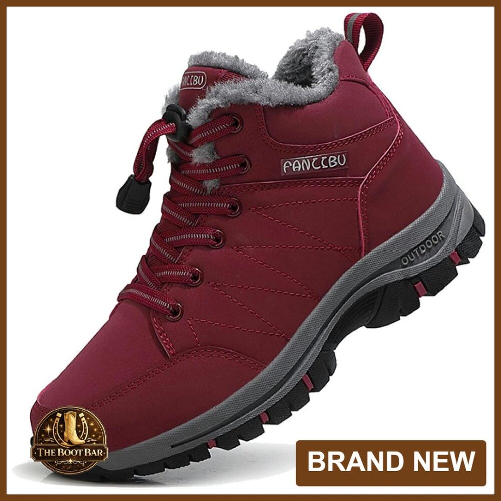 Women's Winter Snow Boots Waterproof Ankle Booties Warm Anti-Slip Hiking